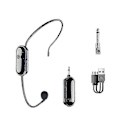 Miniatyrbilde 1 av 5: 2.4G Trådløst Mikrofon Headset Lang Rekkevidde 30M for Stemmeforsterkere, Høyttalere, Karaoke, Undervisning, Utendørs Taler