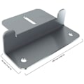 Miniatyrbilde 3 av 3: Solcellepanelklemme Aluminiumlegering Monteringsbrakett med Skruer og Muttere for Bobil Båttak 4 Stykker