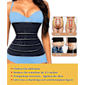 Miniatyrbillede 2 af 4: Taljetræner til kvinder Maveindpakning Taljetrimmer Bælte Slankende Body Shaper Plus Size