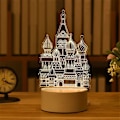 Miniatyrbilde 1 av 5: Romantisk Kjærlighet 3D Akryl LED Lampe for Hjem Barnas Nattlys Bordlampe Julebord Dekor Valentinsdag Nattbordslampe chengbao