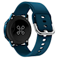 Miniatyrbillede 1 af 5: 20 mm firkantet spænde silikone smart watch rem kompatibel med GarminMove Luxe/Move Style/Move 3 OceanBlue