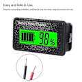 Miniatyrbillede 4 af 4: 12v 24v 48v Batterikapacitetsindikator Golfvogn Spændingsmåler Med LCD-display