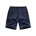 Pikkukuva 3 / 3: Miesten rennot rantashortsit, jääsilkkiä, viileät, hengittävät, joustavat, slim fit, nopeasti kuivuvat, suuri koko Gray M