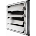 Miniatyrbillede 1 af 4: Ventilationsrist 150mm rustfrit stål lav bagside rist med bevægelig klinge, automatisk lukkedæksel/firkantet 184x184mm