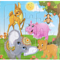 Pikkukuva 1 / 5: Uusi 20-osainen Montessori 3D-palapeli Sarjakuva Eläin Ajoneuvo Palapeli Puinen Palapeli Peli Varhaiskasvatus Lelut Lapsille forest animals