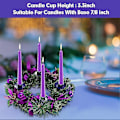 Miniatyrbilde 3 av 5: Advent Krans Lysestake for Juledekorasjoner - Holder 4 Lys
