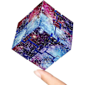 Miniatyrbild 1 av 5: Infinity Cube Fidget Leksak Stressreducerande Fidgeting Spel för Barn och Vuxna, Söt Mini Unik Pryl för Ångestlindring och Döda Tid (Stjärnklar Himmel)