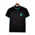 Miniatyrbillede 1 af 2: 2022 Brasilien sort special edition blå label custom trøje træningsdragt kortærmet trøje T-shirt Owen NO.7 L