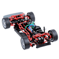 Miniatyrbild 4 av 5: Styrningsenhet i metall med lager för TT-02 TT02 TT02B TT02T 1/10 RC Bil Uppgraderingsdelar