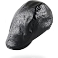 Miniatyrbillede 3 af 4: Herre Beret Kasket Justerbar PU Læder Avisdreng Ivy Gol Hat 56-60 CM
