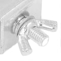 Miniatyrbild 2 av 4: 8 st Silverfärgade Stumsvetsklämmor Aluminiumlegering Karosseripanel Svetsning Fjärilsklämmor Kit