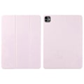 Miniatyrbild 1 av 5: Kompatibelt Fodral för iPad Pro 11 (2024) PU Läder Tri-fold Ställ Magnetisk Stängning Tablet Skydd Pink