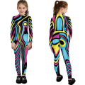 Miniatyrbilde 2 av 4: Barn Halloween Morsom Kostyme Gutt Jente 3D Trykk Body Cool Barn Cosplay Jumpsuits style 3 S