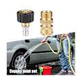 Pikkukuva 2 / 5: Paineenpesurin adapterisarja M22-14 mm kääntyvä 1/4 sisäinen ulkoinen kierre -liitin