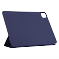 Miniatyrbild 4 av 5: Kompatibelt Fodral för iPad Pro 11 (2024) PU Läder Tri-fold Ställ Magnetisk Stängning Tablet Skydd DarkBlue