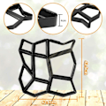 Miniatyrbillede 3 af 4: Betonform Fortovsform Forskalling Plastform Forme til beton Fliser til haven 42,5 x 42.
