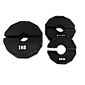 Miniatyrbild 3 av 5: Gym Micro-Viktskivor Hantel Fraktionella Viktskivor Gummi Fraktionella Viktskivor Add-on Ändring Svart 0,5 kg
