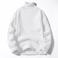 Pikkukuva 2 / 5: Talvi miesten fleece poolokauluspusero miehet 2022 uusi rento neule paksu poolopaita miesten merkki syksy kashmir O-kaula miesten topit Dark Red turtleneck S
