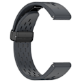 Miniatyrbillede 1 af 5: Kompatibel med Garmin Tactix 7 Pro / Fenix 7X / Fenix 7X Solar Silikone Urrem 26mm Åndbar Urrem med Foldespænde Grey