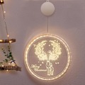 Miniatyrbilde 1 av 4: Juledekorasjonslys med LED, Julelys til rom, Vindushagedekorasjon Modelllys 22cm (elg)