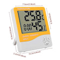 Miniatyrbild 2 av 4: Inomhustermometer med hygrometer och digital LCD-display för hem, kontor, växthus, inomhusträdgård