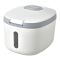 Miniatyrbillede 1 af 5: 5 kg risspand forseglet risdispenser insektfugtighedstæt forseglet risopbevaringsbeholder kornopbevaring