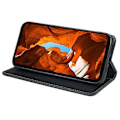 Miniatyrbillede 3 af 5: Kompatibel med HMD Pulse / Pulse+ Etui Pung Læder Telefon Cover Lykke Kløver Prægning Black