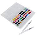 Miniatyrbillede 1 af 5: Akvarelfarvesæt Hjem Udendørs Klar Farve Perlemors Akvarelpigment med Æske (36 Farver Konventionel Maling 12 Farver Perlemorsmaling)