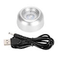 Miniatyrbillede 1 af 5: LED Lysbase Sølv Elf Farverig Lampe Lysende Holder Krystal Kugle Display Stand
