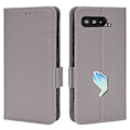 Miniatyrbillede 1 af 5: Kompatibel med Asus ROG Phone 5 / ROG Phone 5s / ZS676KS / ZS673KS Litchi Tekstur PU Læder Telefon Cover Magnetisk Lukning Wallet St Grey