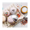 Miniatyrbild 2 av 5: 20 Stycken 10 Set DIY Metall Badbollsform för Hantverk DIY Tillverkningsmaterial 6.5X3cm
