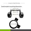 Miniatyrbillede 3 af 5: Display Holder Beslag Elektrisk Cykelsystem Display Beslag Til Ebike Kt Lcd 3 Lcd3u Lcd8h Lcd8hu Display