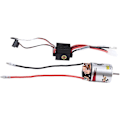 Miniatyrbild 1 av 5: 540 Borstad Motor 17T & 320A ESC Borstad Motor Hastighetsregulator med 2A BEC för 1/10 RC Off-Road Ra