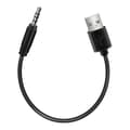 3,5 mm AUX lyd til USB 2.0 han opladerkabel adapterledning til bil M