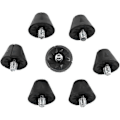 Miniatyrbillede 3 af 5: 25 stk. Udskiftningsfodboldknopper Sorte fodboldknopper 13 mm Plastikknopper til fodboldstøvler Skridsikre metalknopper Fodboldstøvler til voksne børn Soc