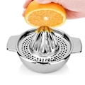 Miniatyrbild 1 av 5: Manuell Citruspress Rostfritt Stål Apelsinpress Citronpress Apelsinjuicer Diskmaskinsäker För Apelsiner Citroner Lime A