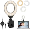 Miniatyrbillede 2 af 5: Justerbar LED Selfie Lys Videolampe med Klips til Laptop Computer til Live Streaming Selvudsendelse Konference Chat