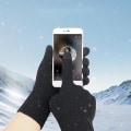 Miniatyrbillede 3 af 5: Touchscreen Handsker Tykke Strikkede Herre Vinterhandsker Imitation Cashmere To Lag Style1