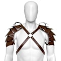 Pikkukuva 1 / 2: Double Armor - Ruskeat vahvat miesten nahkavaatteet, haarniska, nahkavaatteet, lavaesitykset, joulupuvut, Sm aikuisten lelut