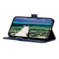Miniatyrbillede 3 af 5: Kompatibel til Honor X7a 5G Ko Læder Tekstur Telefon Læder Cover Wallet Stand Telefon Etui Blue