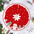 Miniatyrbild 3 av 5: 90cm Julgransmatta, Julgransstjärna, Julgransdekoration, God Jul Julgransmatta för Jul, Jultomte