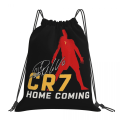 Miniatyrbilde 1 av 5: Cristiano Ronaldo Cr7 Ryggsekk Bærbar Snøreveske Lomme Gymbag 19 One Size
