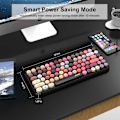Miniatyrbild 3 av 5: 308I trådlöst tangentbord 18/84 tangenter Runt tangentbord Bluetooth tangentbord Bärbart 2,4 GHz numeriskt tangentbord Mix Powder