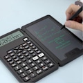 Miniatyrbillede 2 af 5: Lommeregner med Skriveplade 12 Cifre LCD Display Funktionslommeregner Bærbar Lommeregner til Kontor
