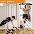 Miniatyrbillede 2 af 5: Vægmonteret Pull Up Bar - Chin Up Bar til Døråbning, Multi-Gym Hjemmetræningsudstyr med Forbedret D