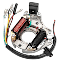 Miniatyrbillede 1 af 5: AC Stator 2 Spole Tændingsmagnetplade til 50cc 70cc 90cc 110cc 125cc Sunl ATV Firehjuler CDI