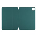 Miniatyrbild 2 av 5: Kompatibelt Fodral för iPad Pro 11 (2024) PU Läder Tri-fold Ställ Magnetisk Stängning Tablet Skydd DarkGreen