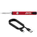 Miniatyrbilde 2 av 5: 510 Gjenge Mini Loddeboltsett 3-Gir Justerbar Spenning med Loddeboltspiss 650mAh USB Rec