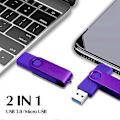 Miniatyrbillede 5 af 5: Flash Disk, Oxideret Klips (USB+TYPE C) 3.0 32GB Flash Hukommelse U Disk til Android Enhed/Pc/Tablet/(R