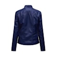 Miniatyrbilde 2 av 4: Skinnjakke for kvinner, avslappet med glidelås, tilgjengelig i 12 farger blue XL
